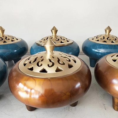 妙緣雕塑 定制銅鐵香爐，融合傳統(tǒng)工藝與創(chuàng)意設(shè)計(jì)